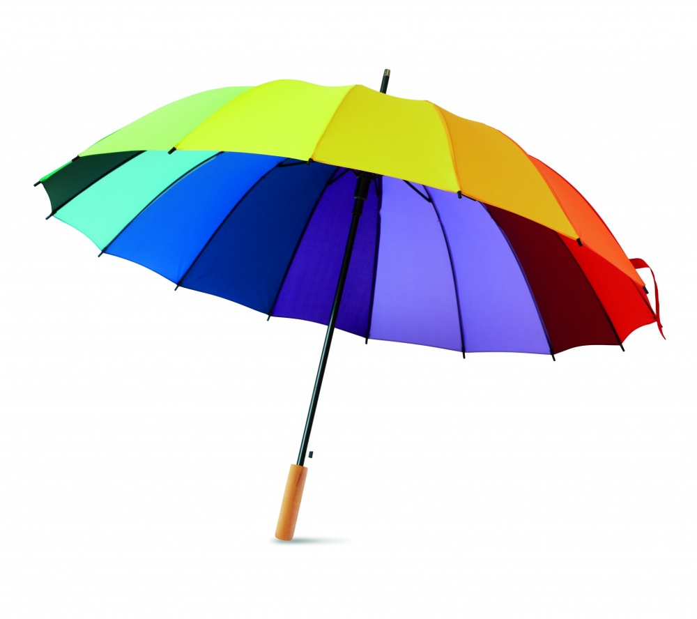Logo trade corporate gifts image of: 27 inch rainbow umbrella