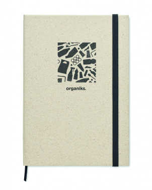 Logo trade promotional giveaways picture of: A5 grass notebook 80 lined