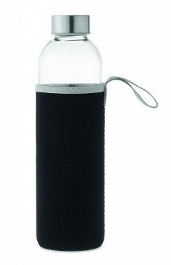 Logo trade promotional merchandise photo of: Glass bottle in pouch 750ml