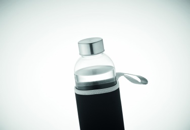 Logo trade promotional gift photo of: Glass bottle in pouch 750ml