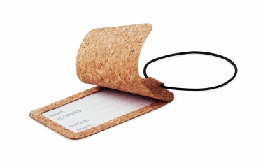 Logo trade promotional gifts image of: Cork luggage tag