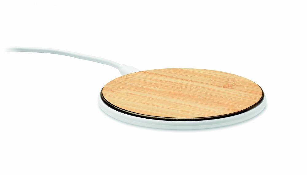 Logotrade business gifts photo of: Bamboo wireless charger 10W