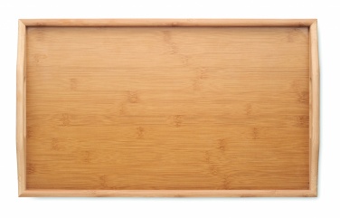 Logo trade business gifts image of: Foldable bamboo tray