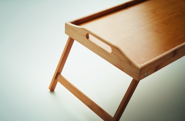 Logo trade promotional giveaways image of: Foldable bamboo tray