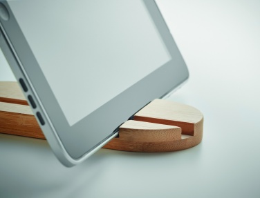 Logo trade advertising products picture of: Bamboo tablet/smartphone stand