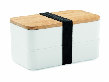 Logo trade corporate gifts image of: Lunch box in PP and bamboo lid