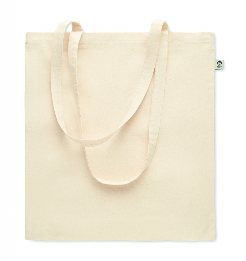 Logo trade promotional merchandise photo of: Organic cotton shopping bag