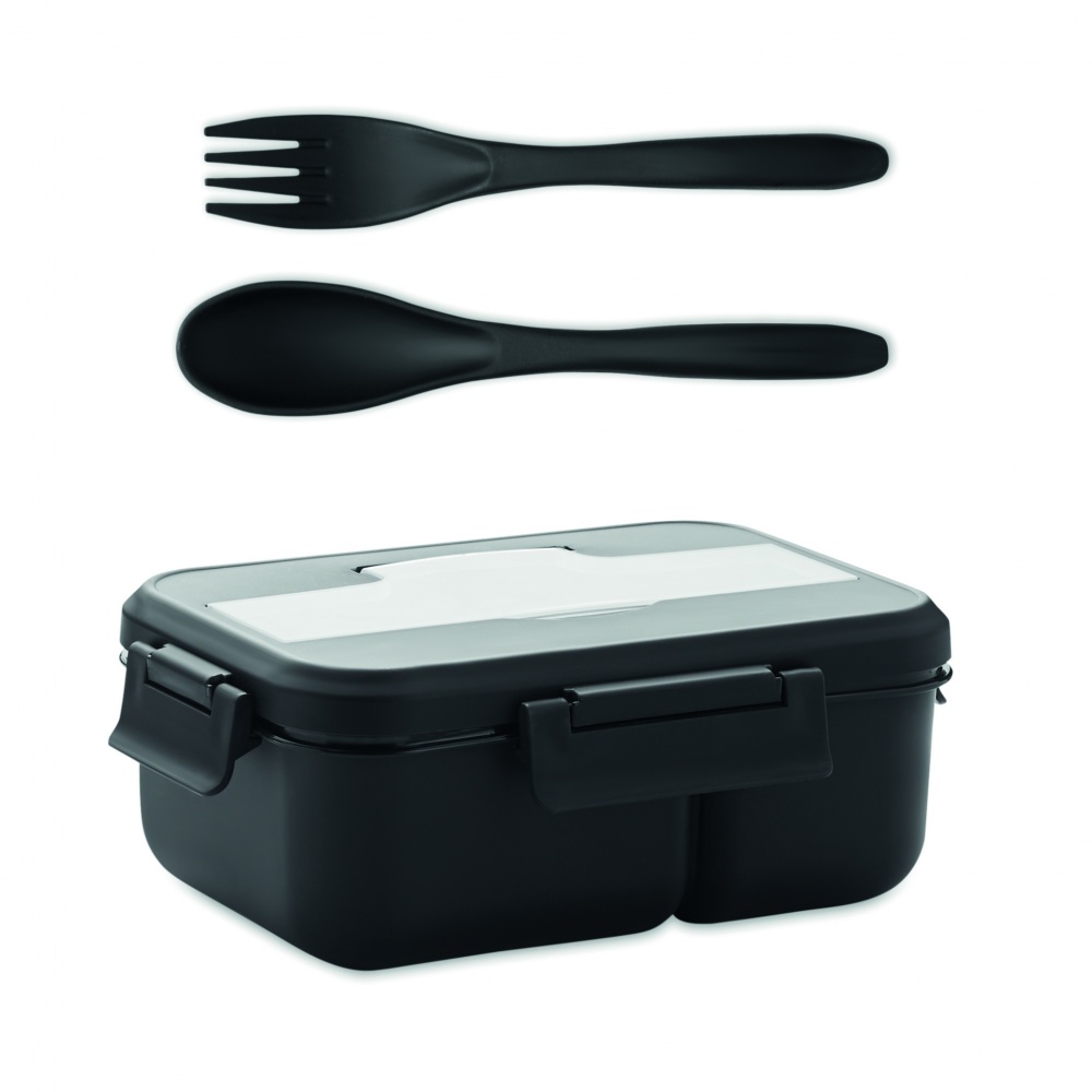 Logotrade promotional gift image of: Lunch box with cutlery in PP