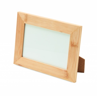 Logo trade promotional items image of: Bamboo photo frame