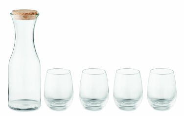 Logo trade promotional products picture of: Set of recycled glass drink