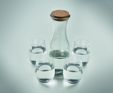 Logotrade business gift image of: Set of recycled glass drink