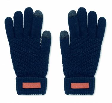 Logotrade promotional item picture of: Rpet tactile gloves