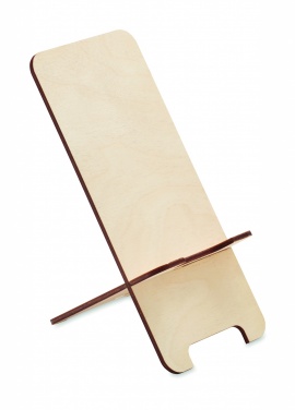 Logotrade promotional product picture of: Birch Wood phone stand
