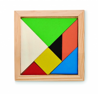 Logotrade advertising product picture of: Tangram puzzle in wood