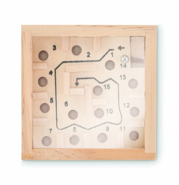 Logotrade advertising product image of: Pine wooden labyrinth game