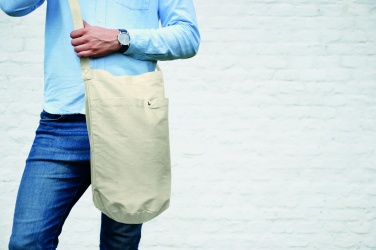 Logo trade promotional giveaways image of: Canvas shopping bag 270 gr/m²