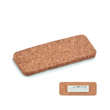 Logotrade promotional product image of: Name tag holder in cork