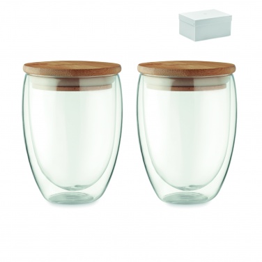Logotrade promotional item image of: Set of 2 glasses 350 ml in box