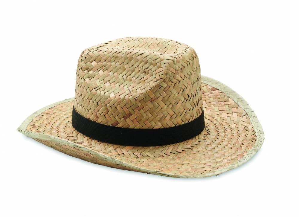 Logo trade promotional merchandise picture of: Natural straw cowboy hat