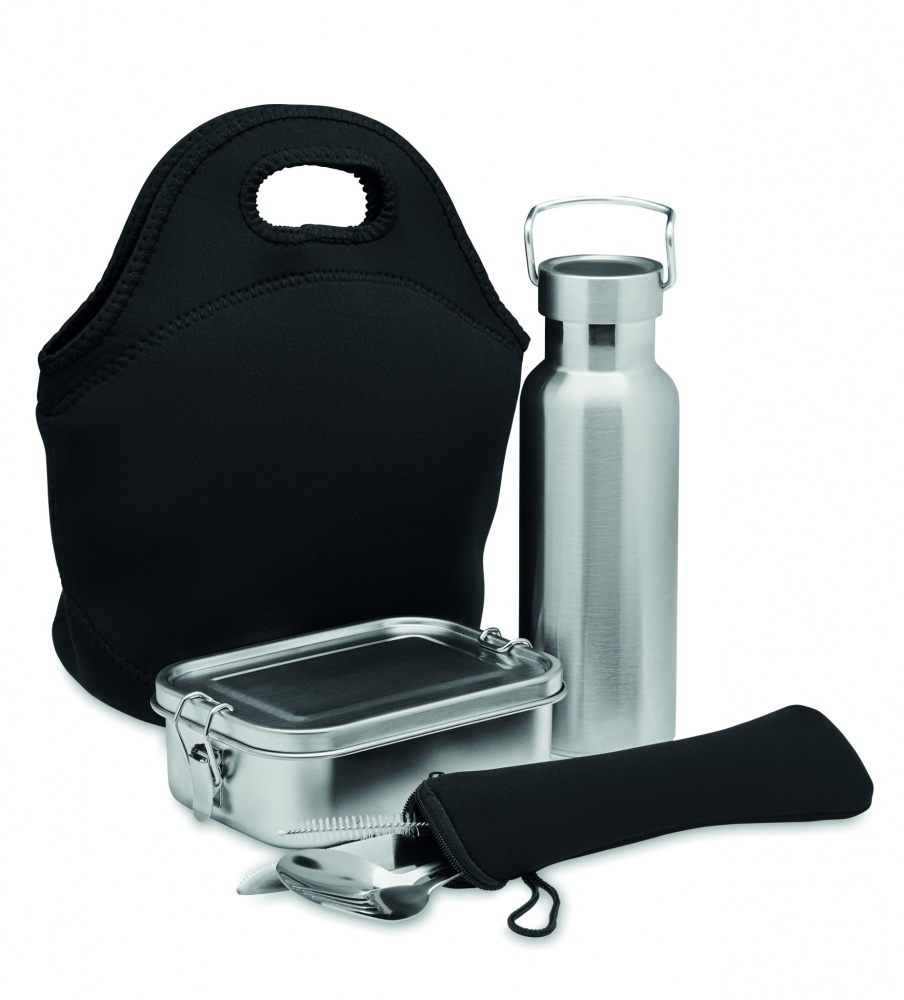 Logotrade promotional merchandise picture of: Lunch set in stainless steel