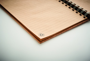 Logotrade corporate gift image of: A5 ring bound Bamboo notebook