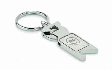 Logotrade promotional product picture of: Euro Token key ring Porvoo