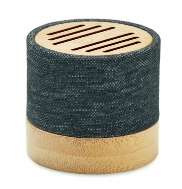 Logotrade advertising products photo of: Bamboo RPET wireless speaker