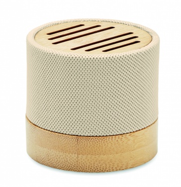 Logotrade promotional merchandise photo of: Bamboo RPET wireless speaker
