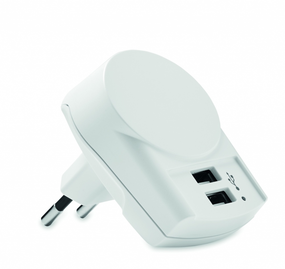 Logotrade promotional merchandise image of: Skross Euro USB Charger (2xA) 12W