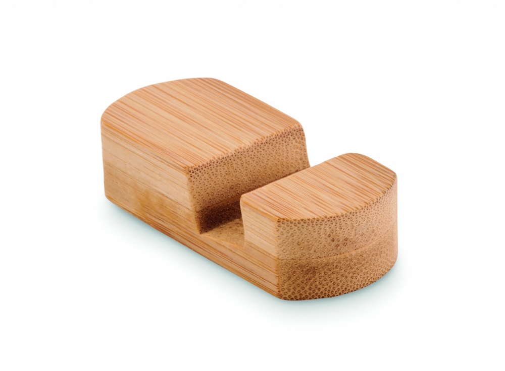 Logo trade corporate gift photo of: Mini bamboo phone stand