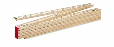 Logo trade promotional products picture of: Carpenter ruler in wood 2m