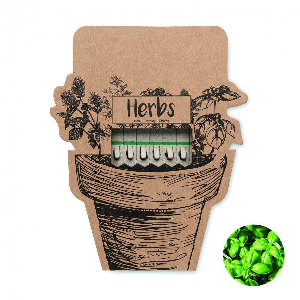 Logo trade corporate gifts image of: Herb seeds sticks