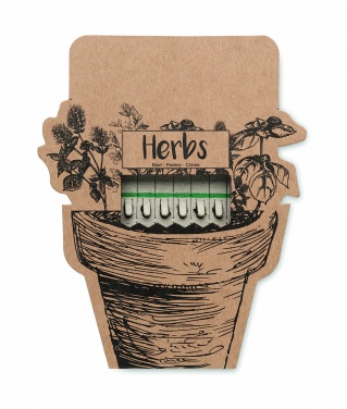 Logo trade business gifts image of: Herb seeds sticks