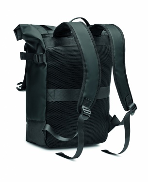 Logo trade promotional merchandise image of: Rolltop backpack 50C tarpaulin