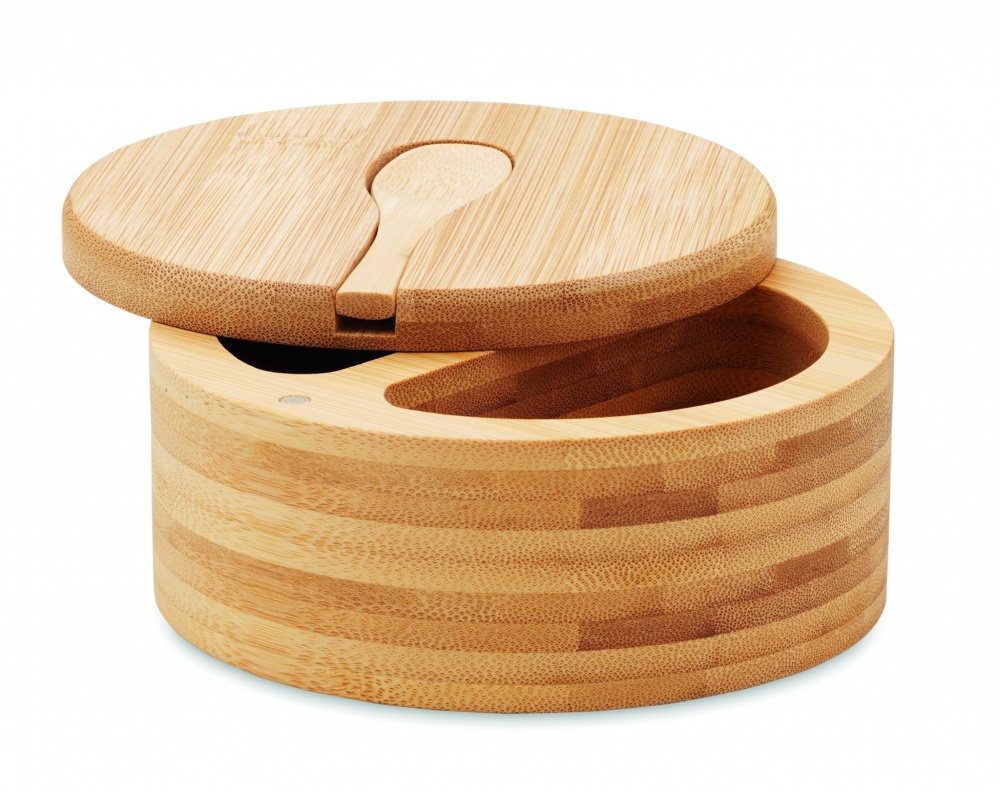 Logo trade advertising products picture of: Salt and pepper bamboo box