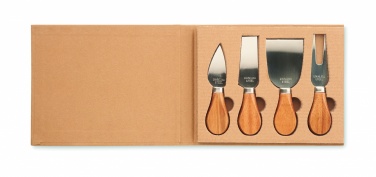 Logo trade business gifts image of: Set of 4 cheese knives