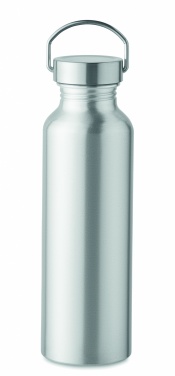 Logotrade promotional gift picture of: Recycled aluminum bottle 500 ml with a stainless steel handle cap