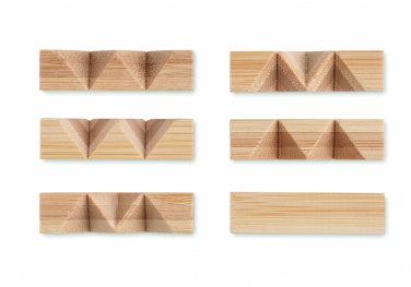 Logo trade promotional items picture of: Bamboo brain teaser star shape