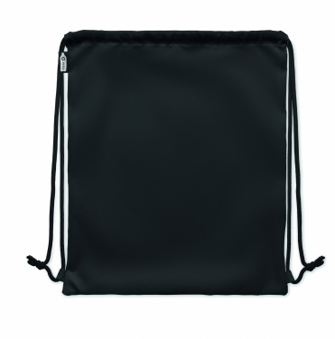 Logotrade promotional giveaway picture of: Large drawstring bag 300D RPET