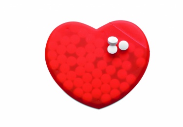 Logotrade advertising product image of: Heart shape peppermint box