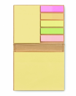 Logo trade promotional gifts picture of: Sticky note memo pad recycled