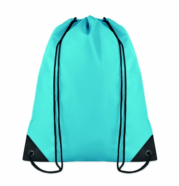 Logo trade corporate gifts image of: 190T Polyester drawstring bag