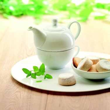 Logo trade promotional products image of: Teapot and cup set 400 ml
