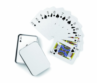 Logo trade corporate gift photo of: Playing cards in tin box