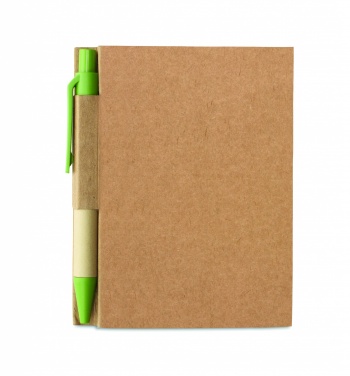 Logo trade corporate gifts image of: Recycled notebook with pen