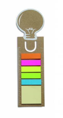 Logotrade promotional merchandise picture of: Bookmark with sticky memo pad