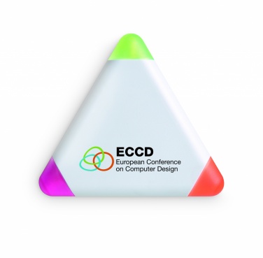 Logo trade promotional giveaways picture of: Triangular highlighter