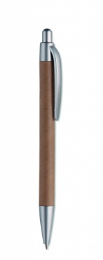 Logo trade advertising products image of: Carton barrel ball pen