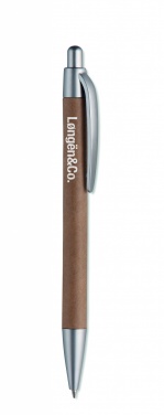 Logotrade promotional item picture of: Carton barrel ball pen