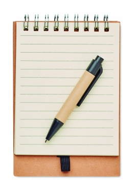 Logo trade corporate gift photo of: Notepad with pen and memo pad